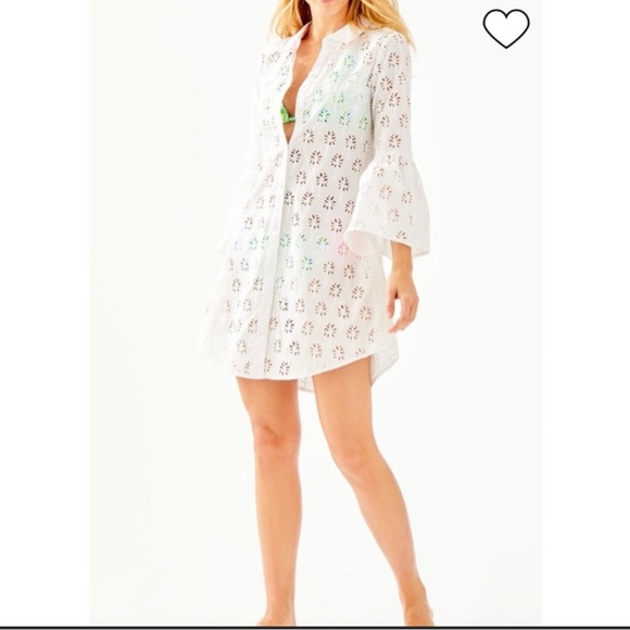 Lilly Pulitzer Other - Lily Pulitzer White Eyelet Gala Cover Up